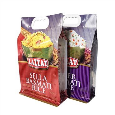 Reisverpackungsbeutel aus Kunststoff mit Griffen